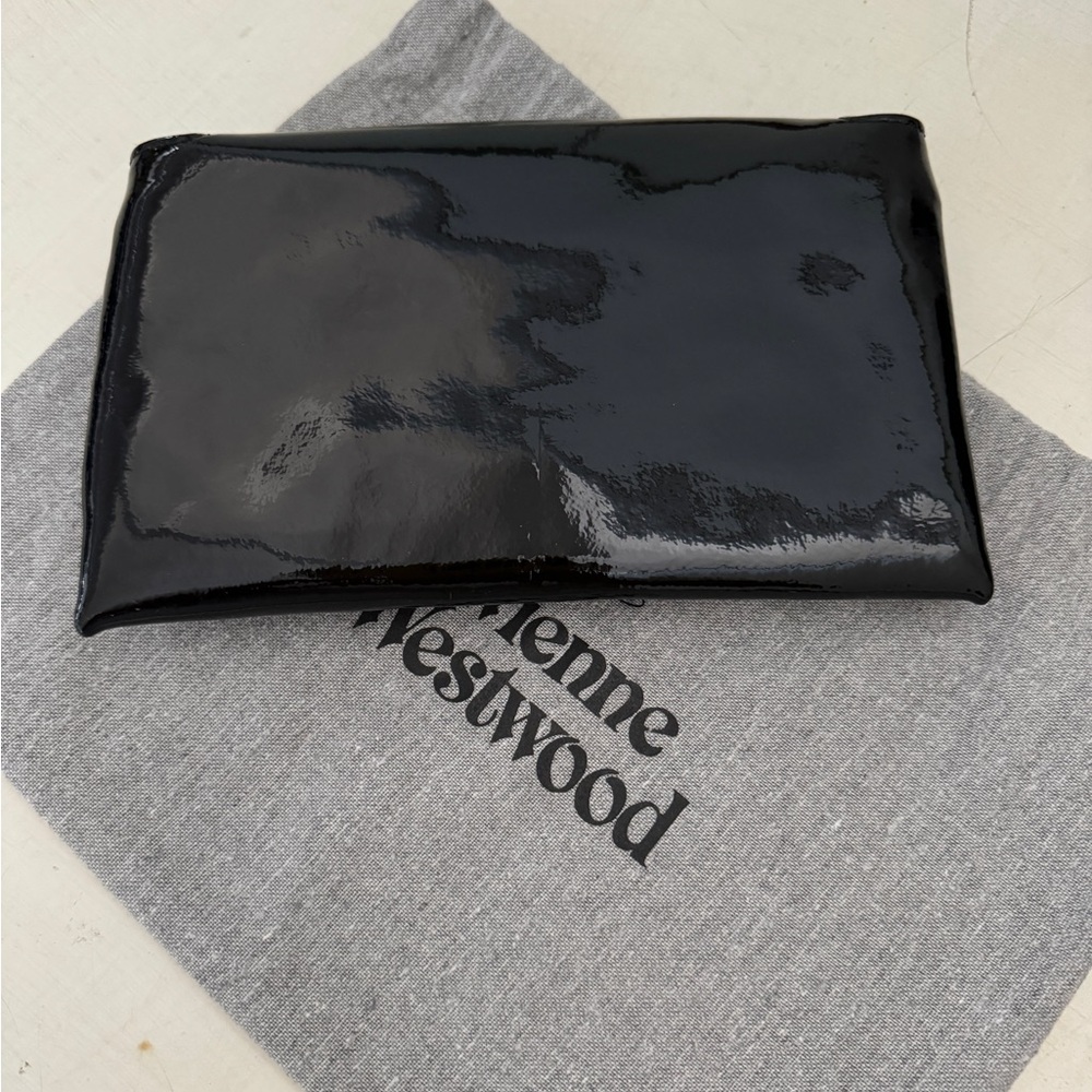 BRAND NEW SEX CLUTCH Vivienne Westwood BLK PATENT LEATHER. - Picture 10 of 13
